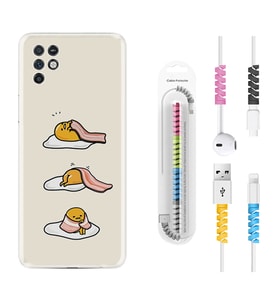 INFINIX Note 11 Pro Note 10 Hot 9 Play Kılıf Kablo Koruma Spiral Silikon Sweety Egg 1322