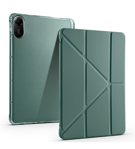 Redmi Pad 2 Tablet Kılıf Kalem Bölmeli Standlı Lüx Smart Cover (Koyu Yeşil)