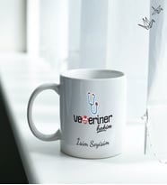 Veteriner Hekim Temalı Kişiye Özel İsim ve Fotoğraf Baskılı Kupa Bardak No:002