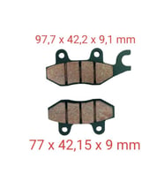 ATV FREN DİSK BALATASI 9 MM ÇENGELLİ FA197