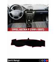 Opel Astra F (1991-1997) 3d Torpido Koruma Kılıfı - Ön Göğüs Kaplama - Kırmızı Şerit
