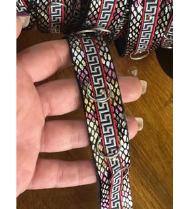 VARATKLI RENKLİ ÇELİK HALKALI ŞERİT DİKİŞ GİYİM AKSESUARI EN 3 CM (1 METRE )
