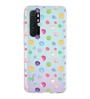 PrintiFy Xiaomi Mi Note 10 Lite ile Uyumlu 1mm Slim Fit Water Color 6 Baskılı Şeffaf  Kılıf