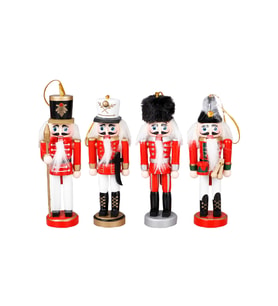 Yılbaşı Çam Ağacı Süsü Fındıkkıran Asker 13 cm 4'lü