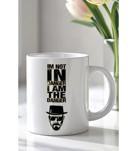 Breaking Bad Tasarımlı 330ml Baskılı Beyaz Seramik Kupa Bardak