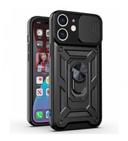 Kızaklı Tank Kılıf Apple iPhone 12 Siyah