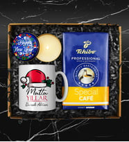 Yılbaşına Özel Mutlu Yıllar Kupası & 250 Gram Tchibo Filtre Kahve & Yılbaşına Özel Mum