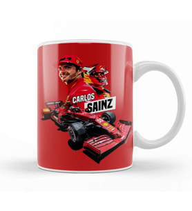Carlos Sainz Racing Sainz Kupa Bardak Porselen