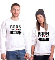 Tshirthane Born Sevgili Kombinleri Sweatshirt Kombini (Tek Ürün Fiyatıdır.)