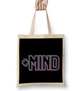 Positive Mind Positive Mindset Bez Çanta Uzun Saplı