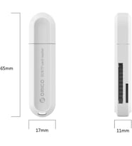 CRS21 USB 3.0 SD TF Micro SD Kart Okuyucu Beyaz