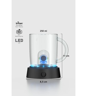 Renga Joy Astronot Figürlü 250 ml Kulplu Mavi Led Işıklı Tritan Bardak 222061