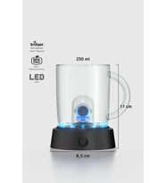 Renga Joy Astronot Figürlü 250 ml Kulplu Mavi Led Işıklı Tritan Bardak 222061