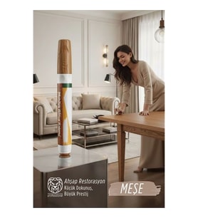 Meşe Renk Mobilya Rötüş Kalemi - Ahşap Çizik Giderici & Restorasyon Kalemi (Meşe/Oak) 722790