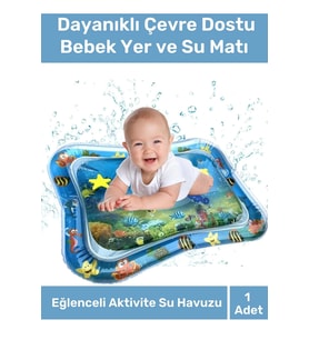 Dayanıklı Sızdırmaz Bebek Aktivite Oyuncağı BPA İçermez Emekleme Zamanı Yatak Minder Su Oyun Matı