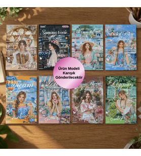 BM 2334 20 Sayfa Plastik Retro Etiket Defteri (Karışık)
