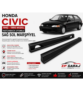 HONDA CIVIC İES 1996-2001 MODEL SEDAN UYUMLU MUGEN SAĞ SOL MARŞPİYEL TAKIMI