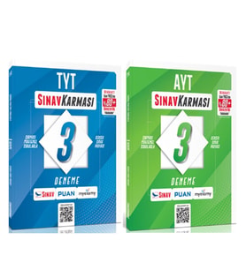 Sınav Yayınları TYT ve AYT Sınav Kalitesinde 3 Deneme Seti 2 Kitap