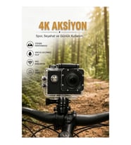 4K Ultra HD WiFi Aksiyon Kamerası Geniş Açılı Su Geçirmez Koruma Kılıflı
