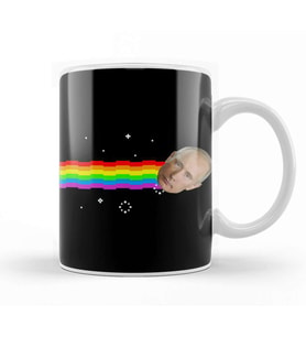 Vladimir Putin Nyan Cat Kupa Bardak Porselen