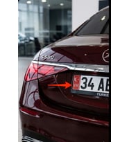 Orjinal Kromlu TR Plaka Sticker 2 Adet