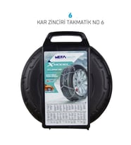 195/55x16 Ebatlarına Uyumlu Takmatik X tipi Kar Patinaj Zinciri Mefatech (Gri)