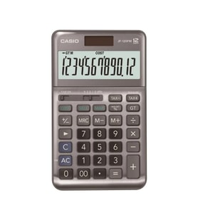 Casio JF-120FM 12 Hane Masa Üstü Hesap Makinesi (Gri)