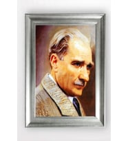 Gümüş Çerçeveli Atatürk Tablo cv875