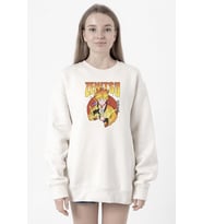 Demon Slayer Anime Zenitsu Poster Beyaz Kadın 2ip Sweatshirt