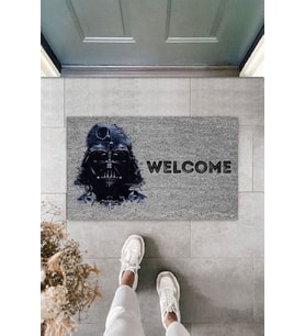 Dormot Modern Dijital Baskı - Gri Darth Vader - Kapı Önü Paspası (Bej)
