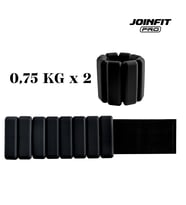 Joinfit Pro Ayarlanabilir El ve Ayak İçin Bilek Ağırlığı 0,75 KG X 2 Adet (Siyah)