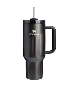 Stanley Quencher H2.O Fluted Tumbler Pipetli Termos Bardak 1.18L Black PVD