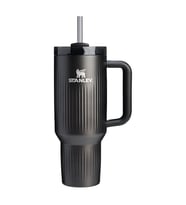 Stanley Quencher H2.O Fluted Tumbler Pipetli Termos Bardak 1.18L Black PVD