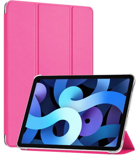 Apple iPad Air 13 2025 Kılıf (A3268-A3269) Slim Translucent Back Smart Cover Pembe [iPad Air 13 2025 ile Uyumlu Kılıf - Pembe]