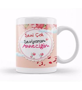 Anneler Günü Annelere Hediye 050 Kupa Bardak Porselen