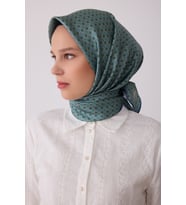 Monogram Desen %100 Twill İpek Eşarp BE18