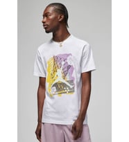 Nike Air Jordan Brand Graphic SS crew Grafik Baskılı Erkek Tişört Beyaz