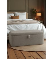 Kumaş Sandıklı Puf Bench – Depolama ve Oturma