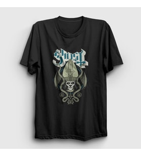 Presmono Unisex Siyah Snakes Ghost T-Shirt 52452tt
