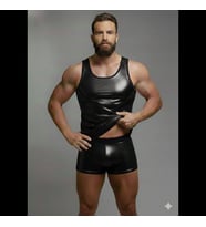 Mulvxbrf Brf02 Erkek Lame Tank Top Boxer Takımı (Mulvix)