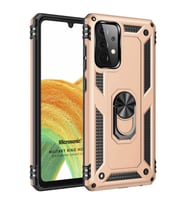 Microsonic Samsung Galaxy A53 5G Kılıf Military Ring Holder Gold