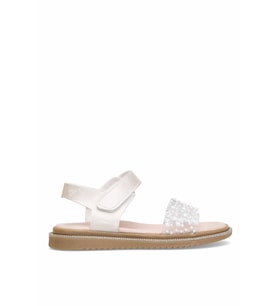 Elit ŞA-F-036-25Y Filet Kız Çocuk Düz Sandalet Sedef