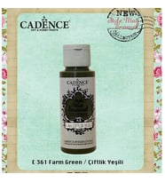 Cadence Style Matt Enamel Cam & Porselen Boyası 59 ml. E-361 Çiftlik Yeşili 