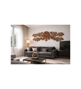SALON KİŞİYE ÖZEL Yeni Tasarım Modern Duvar Saati 60 cm