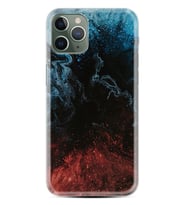 Apple iPhone 11 12 13 14 Pro Max Kılıf Desemli Silikon Red Blue Black Abstact 1386