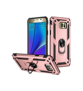 Samsung Galaxy Note 5 Uyumlu Kılıf Zore Vega Kapak (Rose Gold Altın)