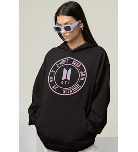 J-Hope Suga Jimin Jungkook Jin Bts Baskılı Unisex Oversize Müzik Grubu Hoodie