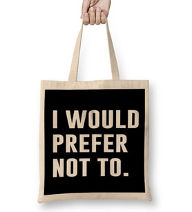 I Would Prefer Not To 01 Bez Çanta Uzun Saplı