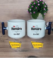 Hemşire Kupa Bardak T Lacivert Kulplu Tıp Bayramı Hediyesi Hemşireler Günü Hediyesi