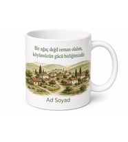 Köy Derneği Toplantısı Hatırası Baskılı Kupa Bardak Özel Tasarım Hediye